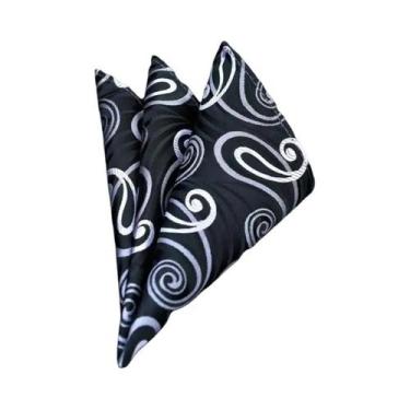 Imagem de Lenço De Bolso Masculino Em 41 Cores, Estampas Xadrez, Poá E Paisley, 