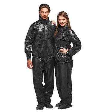 Imagem de Capa de Chuva Motoqueiro Alba Daytona Unissex Preto, P