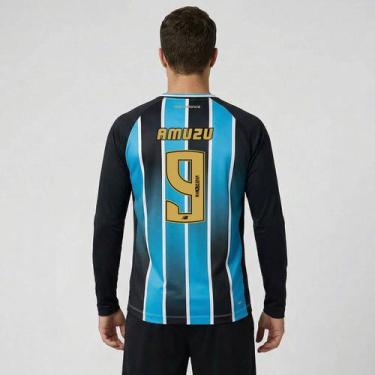 Imagem de Camisa New Balance Grêmio I 2026 Manga Longa 9 Amuzu, M