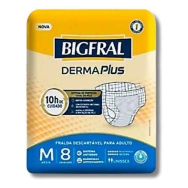 Imagem de Fralda Geriátrica Bigfral Derma Plus Unissex -, Médio (M)
