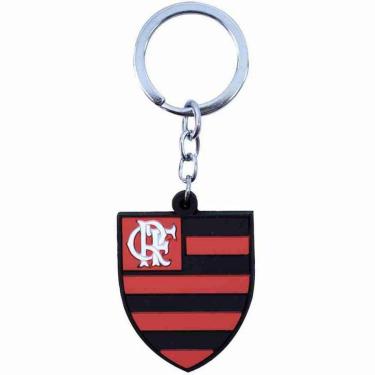 Imagem de Chaveiro De Borracha Com Brasão De Time - Flamengo-Unissex
