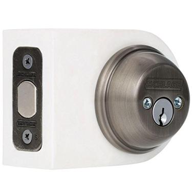 Imagem de SCHLAGE Fechadura de cilindro duplo Lock CO B62N620, estanho