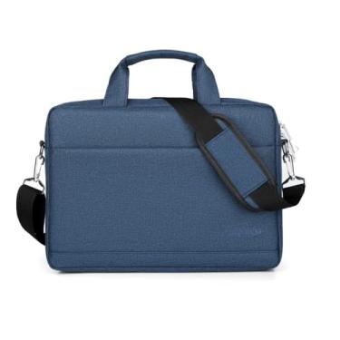 Imagem de Cicilin Bolsa para laptop de 13 polegadas/14"/15" à prova d'água com alça de ombro para pasta de laptop de negócios compatível, Azul, 14''