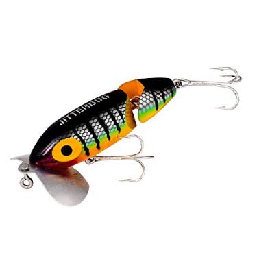 Imagem de Arbogast Isca de pesca de robalo articulada Clicker Jitterbug Topwater - Excelente para pesca noturna, poleiro, equipamento de pesca de água doce e acessórios, 8,5 cm, 14 g