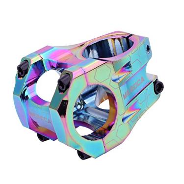 Imagem de Haste curta ultraleve de 31,8 x 45 mm para guidão de bicicleta de liga de alumínio CNC com haste de guidão vazada para a maioria das bicicletas, bicicletas de estrada, MTB, BMX, equipamento fixie, ciclismo (colorido)