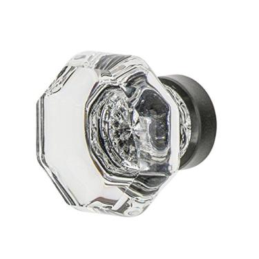 Imagem de Nostalgic Warehouse 750039 Puxador de armário de cristal Waldorf bronze atemporal, 3,5 cm