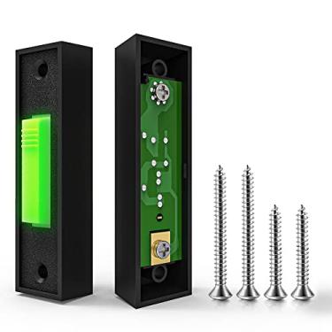 Imagem de Interruptor de fio universal do abridor da porta da garagem, botão de substituição iluminado da campainha da garagem com fio adequado com sistema de campainha de baixa tensão