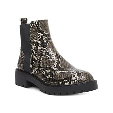 Imagem de Steve Madden Gliding Womens Booties (6.5, Grey Snake)
