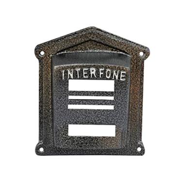 Imagem de Protetor Interfone Caixa Alumínio Fundido N02Prata Craqueado