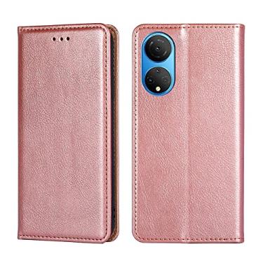 Imagem de YUNCHAO Caixa de telefone Para honra x7 4g de óleo brilhante cor de couro magnético Magnetic Case capa para celular