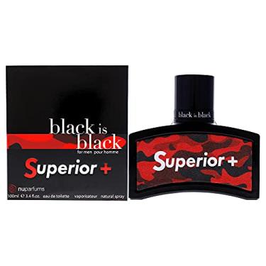Imagem de Nuparfums Black Is Black Superior for Men 3.4 oz EDT Spray