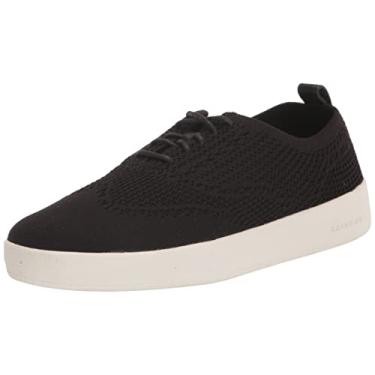 Imagem de Cole Haan Tênis feminino Oxford Grand Pro Contender Stitchlite, Malha preta/branco óptico, 8.5