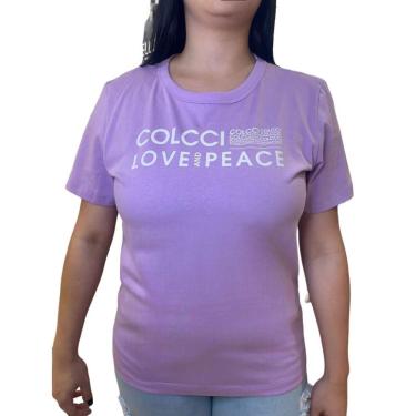 Imagem de Camiseta Colcci Feminina Lilás Taffy