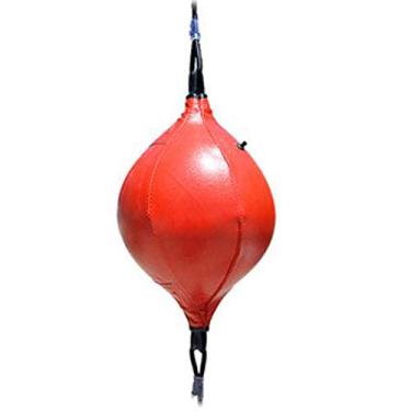Imagem de Fansipro Esporte Fitness MMA Boxe Punching Speed Training Ball Hanging Pear Bag Exercício, 25 x 18 (cm), cordão vermelho