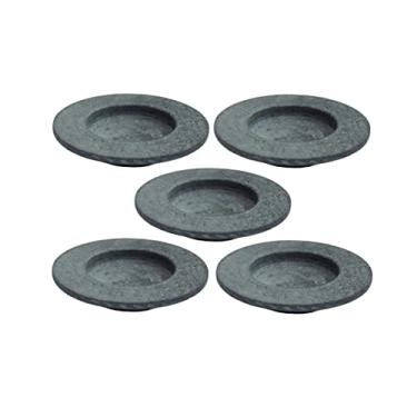 Imagem de Kit 5 Pratos Risoto Massa Chapéu Invertido Pedra Sabão 26Cm