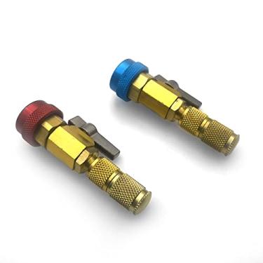 Imagem de Qudai 2 pcs Ar Condicionado R134A Núcleo Da Válvula Removedor Rápido Instalador de Alta Pressão Baixa Ferramenta NP