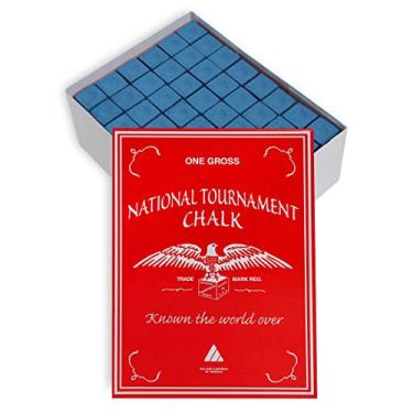 Imagem de Taça de Prata National Tournament Billiard Premium Giz – Um bruto – 144 peças – Azul