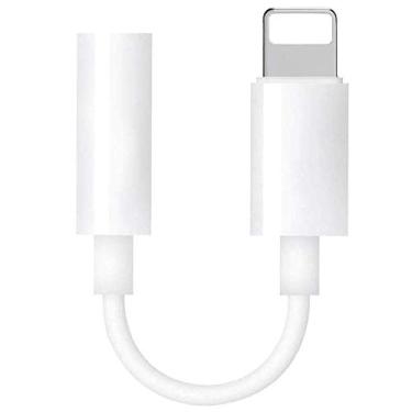 Imagem de [Certificado Apple MFi] para iPhone Lightning para adaptador de fone de ouvido de 3,5 mm conector de áudio fêmea compatível com iPhone11/11Pro/ Xs/XR /8/7 Plus/iPad/iPod Suporta controle de música/todos os iOS-branco
