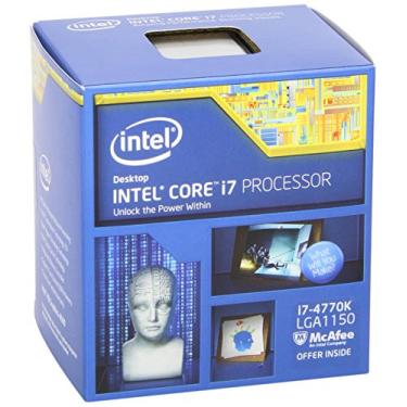 Imagem de Intel Processador de desktop Quad-Core BX80646I74770K Core i7-4770K (3,5 GHz, 8 MB de cache, Intel HD Graphics
