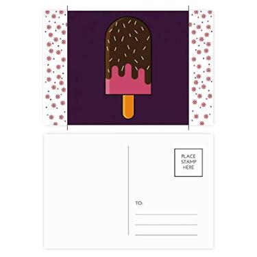 Imagem de Agulha de chocolate crocante doce sorvete Natal flor celebração cartão postal bênção postal