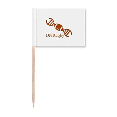 Imagem de Combinação de Rugby com dupla hélice para palito de dentes marcadores para decoração de festa