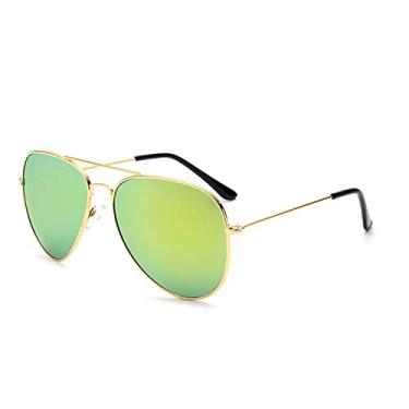 Imagem de Óculos de sol feminino designer de metal reflexivo Óculos de sol masculino espelho oculos de sol, 7, tamanho único