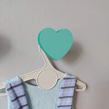 Imagem de 1 Gancho de parede pendurador Colorido MDF Coração