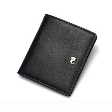 Imagem de Carteira Original Bison Denim em Couro Legítimo Modelo W9317 Preto com Porta Moedas