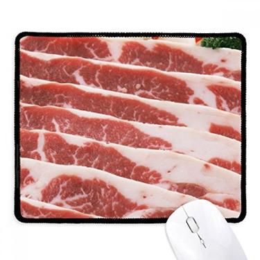 Imagem de Mousepad com textura de carne pork Chops, tapete de borracha para jogos