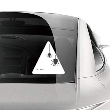 Imagem de DIYthinker Adesivo de carro com ilustração de teia de aranha e insetos pretos