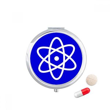 Imagem de Pacote Blue Square Warning Mark caixa de armazenamento de medicamentos dispensador de comprimidos