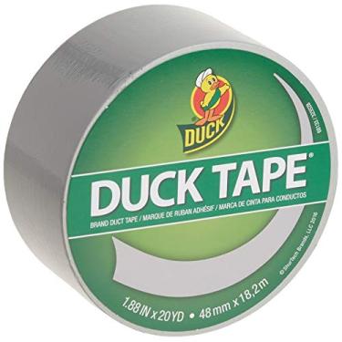 Imagem de (1 Roll, 20 Yards, Dove Grey) - Duck Brand Colour Duct Tape, 4.8cm x 20 yards, Dove Grey