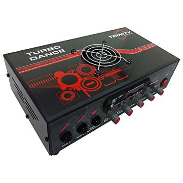 Imagem de Amplificador de Mesa Trinity Turbo Dance Com BLUETOOTH, Entrada USB e Rádio FM 5.1 300W RMS 2 Canais - Ideal Para Som de Igrejas Lojas Casa (Personalizado)