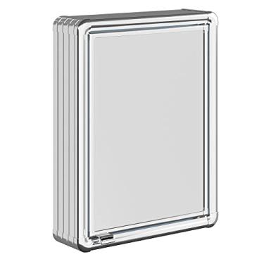 Imagem de Armário De Sobrepor Para Banheiro Em Alumínio 33x45cm Com 1 Porta 12/s Astra