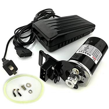 Imagem de Máquina de costura doméstica 180W 10000RPM Motor preto com pedal de controle de pé para casa