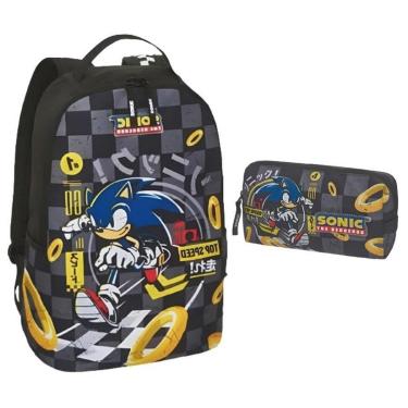 Imagem de Kit Mochila Escolar Pacific Sonic 7890404-Masculino