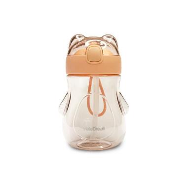 Imagem de Copo Infantil 350ml de Plástico C/ Tampa e Canudo Antivazamento-Unissex