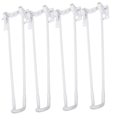Imagem de RUNROTOO 4 peças de grampos de cabelo de metal pernas de mesa resistentes pernas de mesa dobráveis pernas de sofá pernas de móveis dobráveis pernas de móveis DIY pernas para mesa pernas dobráveis de mesa pernas de mesa de canto pernas de metal Rv