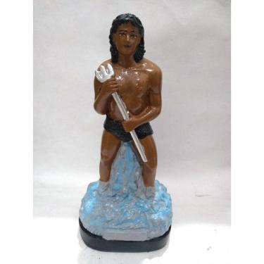 Imagem de Imagem Exu Dos Rios Escultura Estatua Gesso 20 Cm