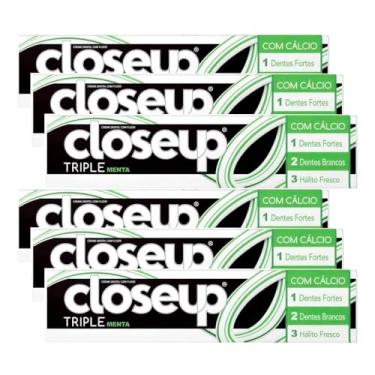 Imagem de Kit Creme Dental Close Up Triple Menta 70g - 6 Unidades