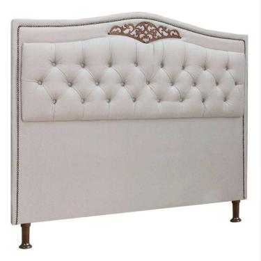 Imagem de Cabeceira Estofada Holanda 1,95 King Size Linho Star Confort
