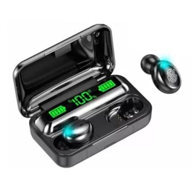 Imagem de Fone Ouvido Bluetooth, Sem Fio, Com Carregador de Celular, Bateria de Longa Duração, Design Elegante, Compativel Com Samsung Xaiomi iPhone. Sinta a batida, não os fios (Preto)