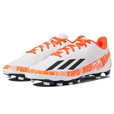 Imagem de adidas Chuteira de futebol unissex X Speedportal Messi.4 Flexível, Ftwr Branco/Core Black/Solar Red, 9.5 Women/13 Men