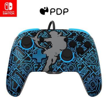 Imagem de PDP REMATCH Nintendo Switch Wired Pro Controller, Glow in the Dark Legend of Zelda Tears of the Kingdom - Sheikah Shoot