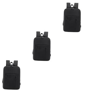 Imagem de PartyKindom 3 Pecas Mochila Escolar Mochila Para Notebook Mochila Masculina Computador Portátil Saco Viagem