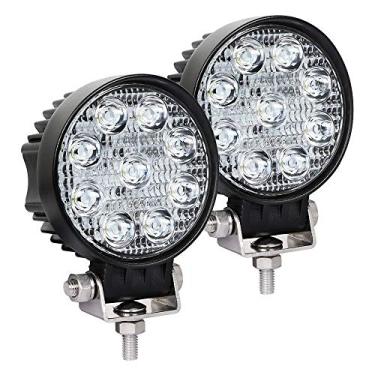 Imagem de Exzeit Cápsulas de luz LED de 56W, luz de trabalho LED de 60° para cortador de grama de caminhão trator, carrinho de golfe, 3800 LMS luz off-road de estudo, 12/24V