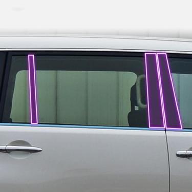 Imagem de LAVIYE Exterior do carro B C pilar da janela PPF Filme de proteção de pintura Anti risco TPU filme, para Nissan Patrol 2018-2023