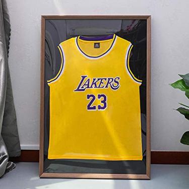 Imagem de Moldura de exibição de camisa esportiva, moldura de exibição de camisa, moldura de exibição montada na parede, moldura de coleção adequada para camisetas, uniformes de futebol, uniformes de