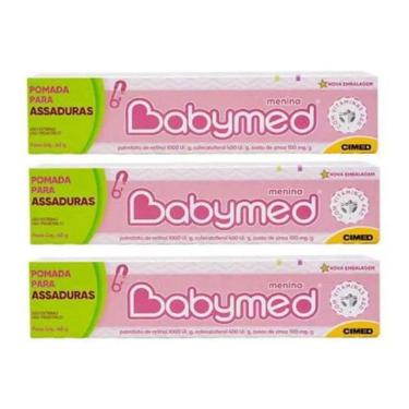 Imagem de Pomada Para Assaduras Babymed 45G - Rosa Com 3Un