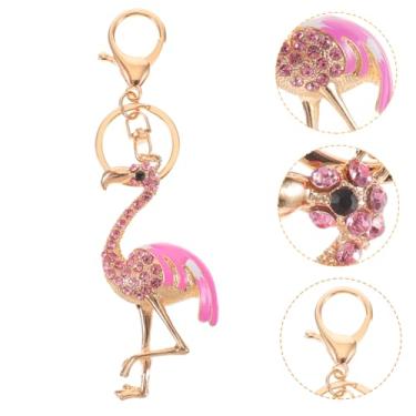 Imagem de chaveiro flamingo chaveiros de carro chaveiros enfeites presentes rosa decoração porta-chaves chaveiros de presente chaveiros de strass charme decorar carteira pingente Senhorita